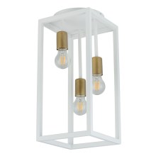 Hanglamp voor Oppervlak Montage VIGO 3xE27/60W/230V wit/goud