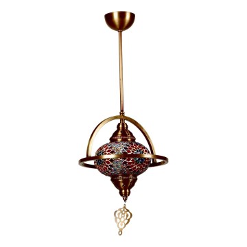 Hanglamp YENI 1xE27/40W/230V brons