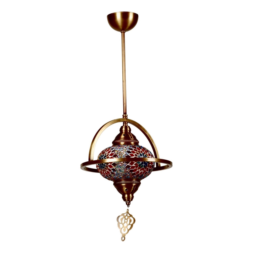Hanglamp YENI 1xE27/40W/230V brons