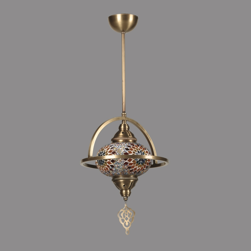 Hanglamp YENI 1xE27/40W/230V brons