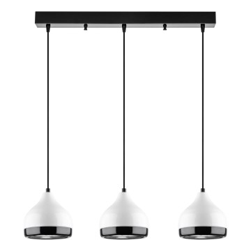 Hanglamp YILDO 3xE27/40W/230V wit/zwart