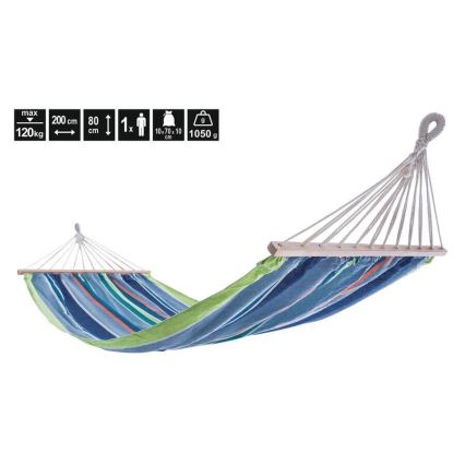 Hangmat 200x80 cm blauw