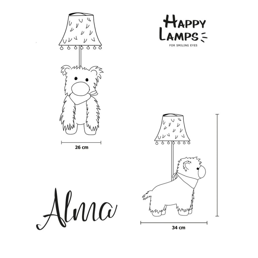 Happy Lamps - Kinder LED tafellamp ALMA LED/5,4W/230V lama