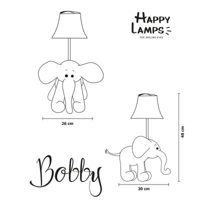 Happy Lamps - Kinder LED tafellamp BOBBY LED/5,4W/230V olifant