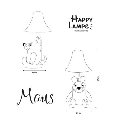 Happy Lamps - Kinder LED tafellamp MOUSE FROM SENDUNG MIT DER MAUS LED/5,4W/230V muis