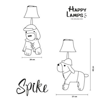 Happy Lamps - LED Kinderbureau lamp SPIKE LED/5,4W/230V jachthond