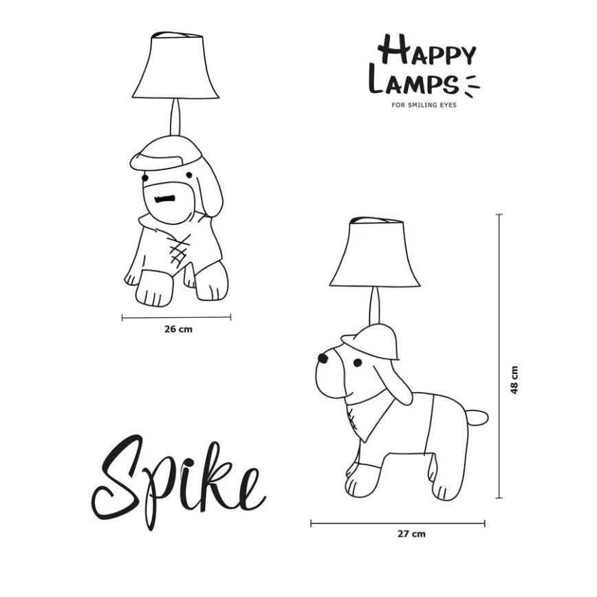 Happy Lamps - LED Kinderbureau lamp SPIKE LED/5,4W/230V jachthond