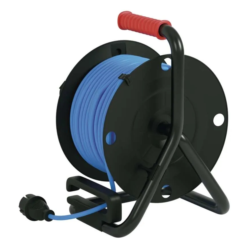 Haspel met 4 stopcontacten 25m silicone IP44