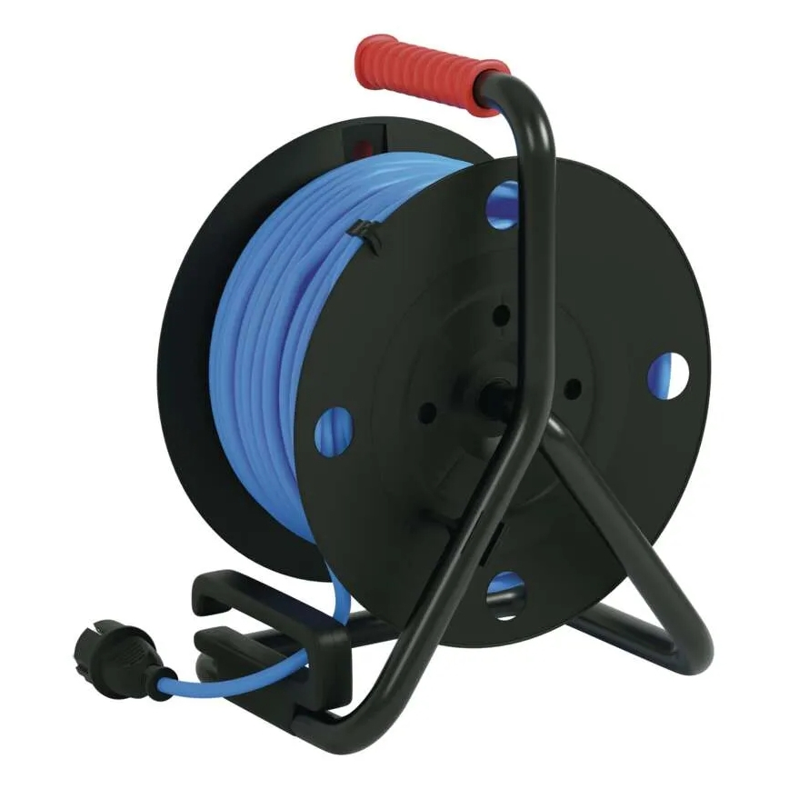 Haspel met 4 stopcontacten 50m silicone IP44