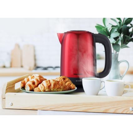 Heinner HEK-2200RDSS - Elektrische waterkoker 1,7 l, 2200 W/230 V, rood/zwart