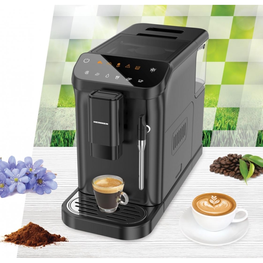 Heinner HEMA-D20DBK - Volautomatische koffiemachine 1350W/230V zwart