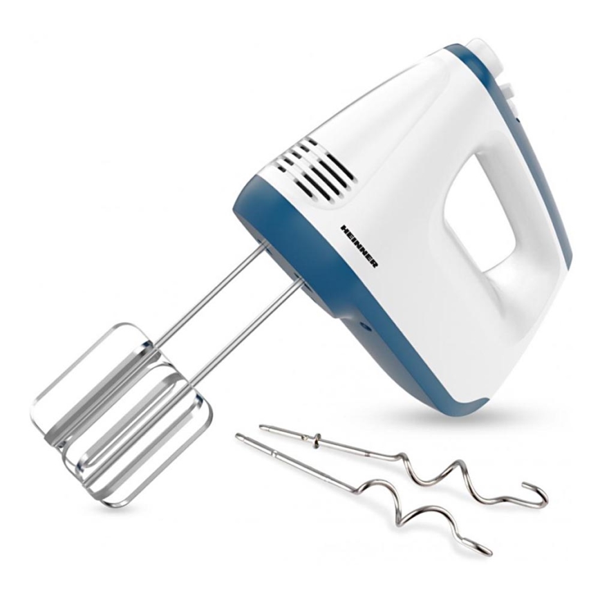 Heinner HM-400BL - Handmixer 400W/230V wit/blauw