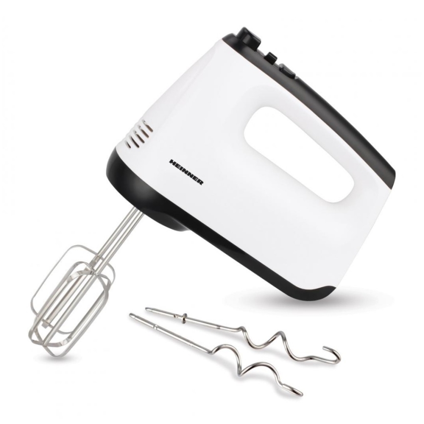 Heinner HM-400WHBK - Handmixer 400W/230V wit/zwart