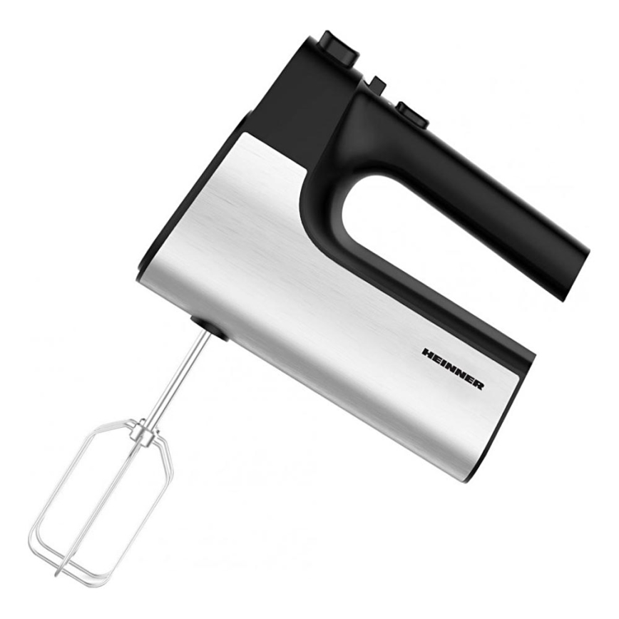 Heinner HM-500BKSS - Handmixer 500W/230V mat chroom/zwart