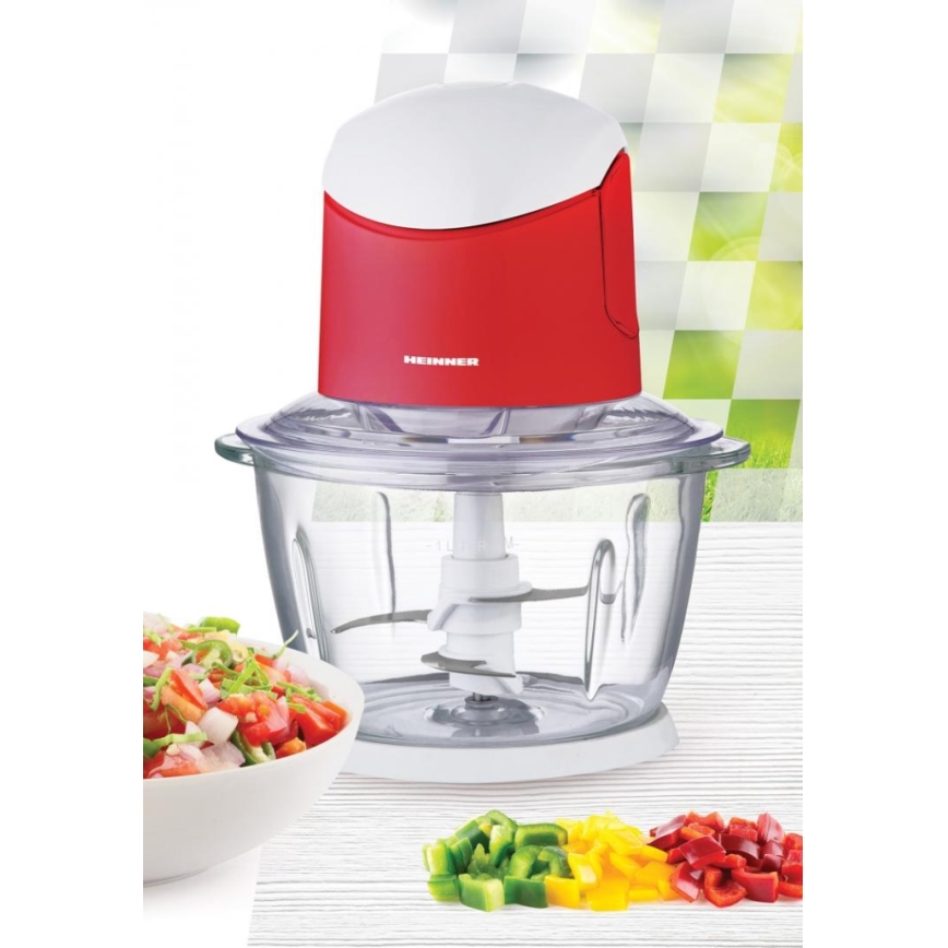 Heinner HMC-K500WHR - Keukenhakmolen 500 W/230 V, rood