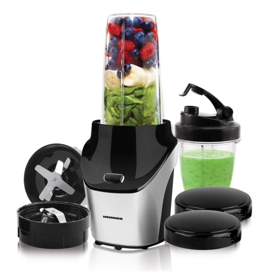 Heinner HSB-T1000SS - Smoothie Nutri-mixer 1000W/230V mat chroom/zwart