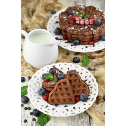 Heinner HWF-1000CR - Wafelijzer 1000W/230V zwart/roségoud