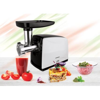 Heinner MG-2100BKWH - Vleesmolen 2100 W / 230 V zwart/wit