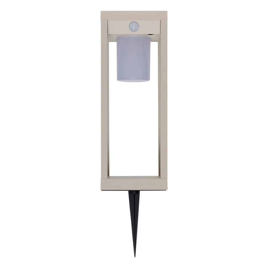 Hesperide - PIKY LED-solarlantaarn met bewegingssensor, 3,7 V / 2600 mAh, 40 cm, IP65, beige