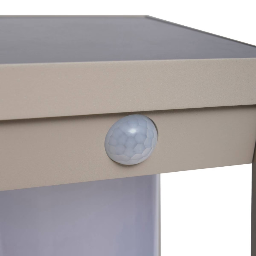 Hesperide - PIKY LED-solarlantaarn met bewegingssensor, 3,7 V / 2600 mAh, 40 cm, IP65, beige