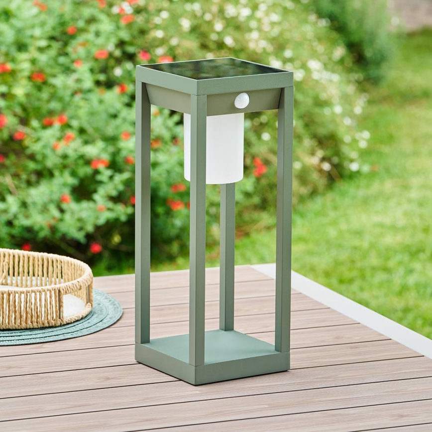 Hesperide - LED zonne-lantaarn met bewegingssensor PIKY LED/3,7V 2600 mAh 40 cm IP65 groen