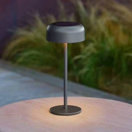 Hesperide - LED-zonne-tafellamp BOLTY LED/3,7V 2600 mAh IP65 antraciet