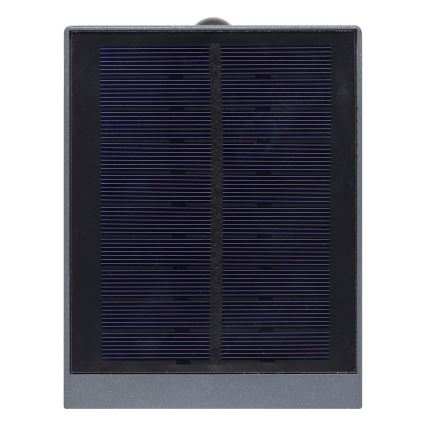 Hesperide - LED-wandlamp op zonne-energie met bewegingssensor MULTY LED/3,7V 2600 mAh IP65 antraciet