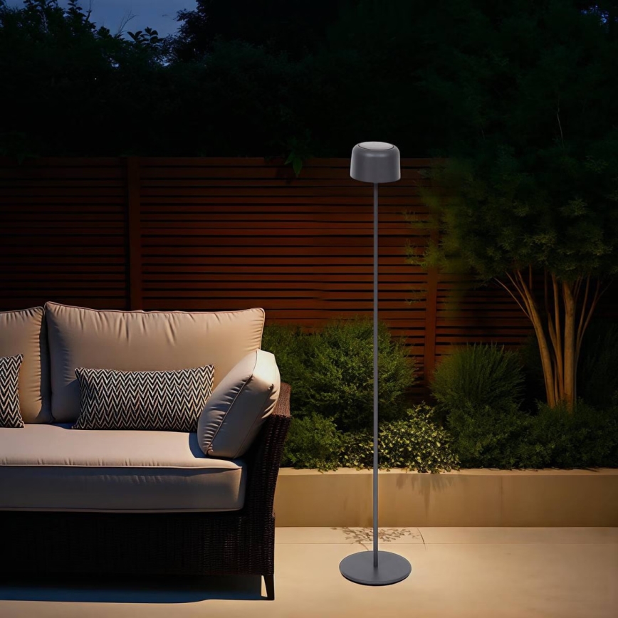 Hesperide - LED zonnelamp BOLTY LED/3,7V 2600 mAh IP65 antraciet