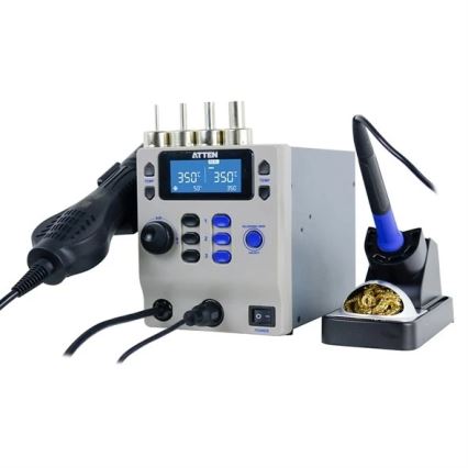 Hetelucht- en soldeerstation met LCD-display 800W/230V