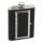 Heupfles met sigarenkoker 175 ml zwart