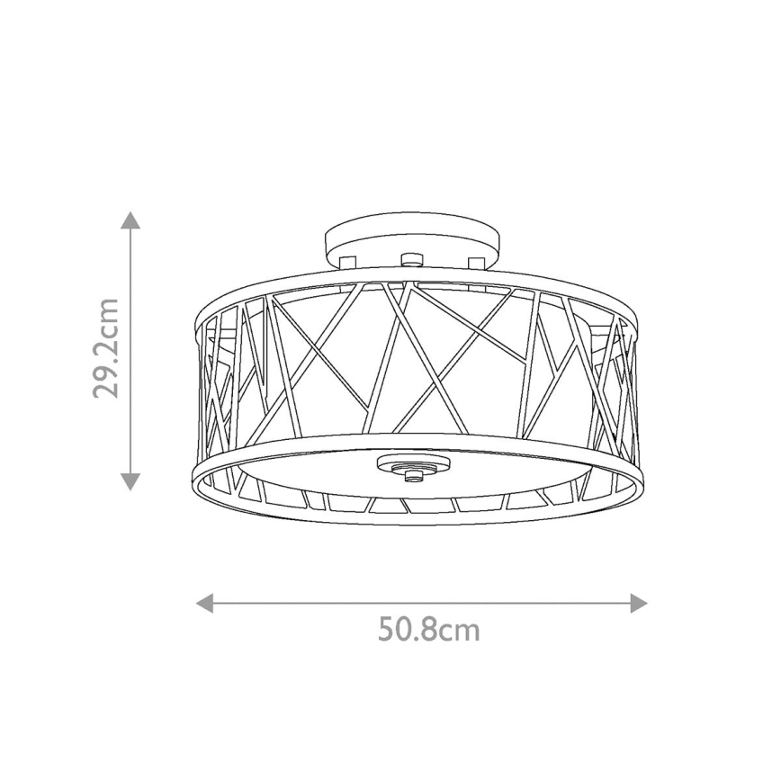 Hinkley - Bevestigde hanglamp NEST 3xE27/75W/230V gouden