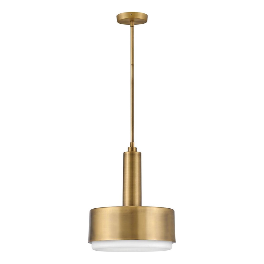 Hinkley - Hanglamp met vaste pendel CEDRIC 2xE27/60W/230V diameter 33 cm messing