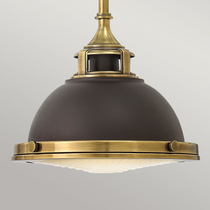 Hinkley - Hanglamp met vaste pendel AMELIA 1xE27/60W/230V messing