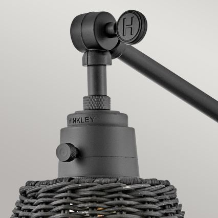 Hinkley - ARTI muurspot 1xE27/60W/230V, zwart