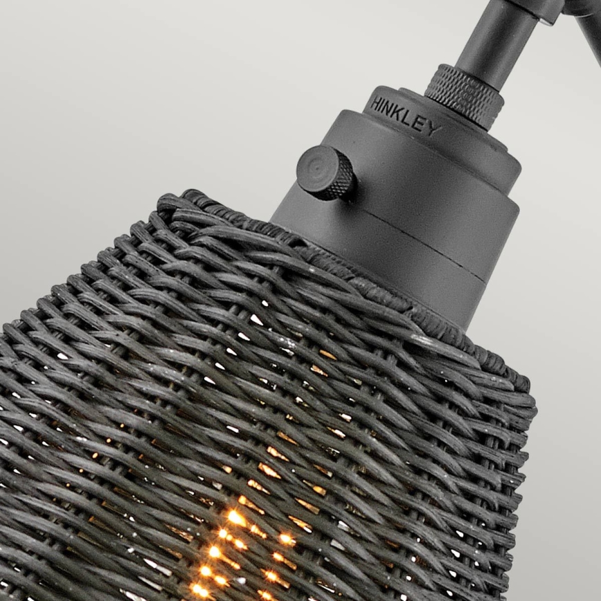 Hinkley - ARTI muurspot 1xE27/60W/230V, zwart