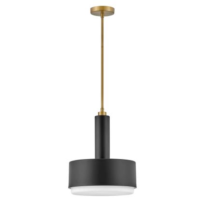 Hinkley - Pendellamp met staaf CEDRIC 2xE27/60W/230V Ø 33 cm goud/zwart