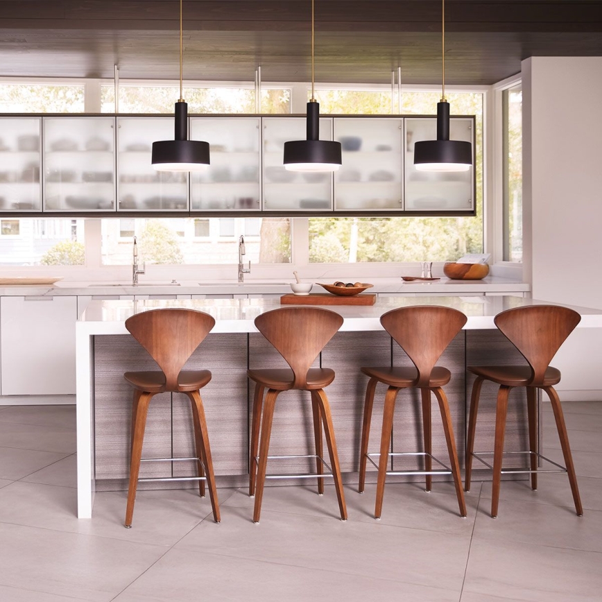 Hinkley - Pendellamp met staaf CEDRIC 2xE27/60W/230V Ø 33 cm goud/zwart