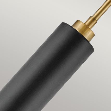 Hinkley - Pendellamp met staaf CEDRIC 2xE27/60W/230V Ø 33 cm goud/zwart
