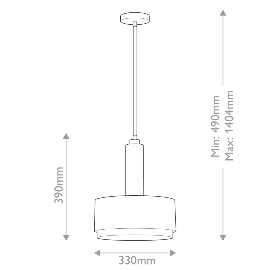 Hinkley - Hanglamp met vaste pendel CEDRIC 2xE27/60W/230V diameter 33 cm messing