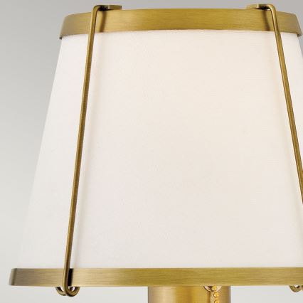 Hinkley - Wandlamp CLARKE 1xE27/40W/230V messing/wit