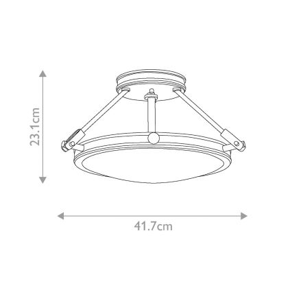 Hinkley - Plafondkroonluchter COLLIER 3xE14/40W/230V Ø 41,7 cm zwart