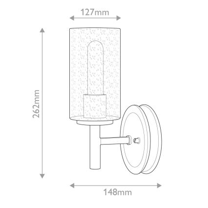 Hinkley - Wandlamp COLLIER 1xE27/60W/230V zwart