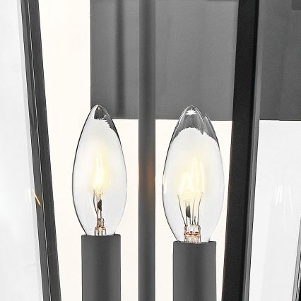 Hinkley - Buitenwandlamp DAWSON L 2xE14/40W/230V IP44 zwart