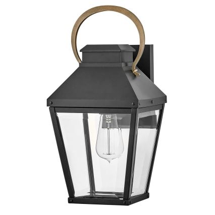 Hinkley - Buitenwandlamp DAWSON M 1xE27/60W/230V IP44 zwart