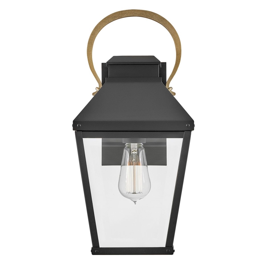 Hinkley - Buitenwandlamp DAWSON M 1xE27/60W/230V IP44 zwart