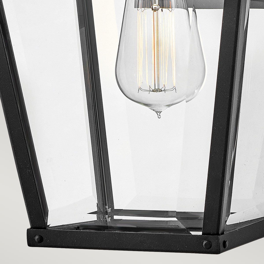 Hinkley - Wandlamp voor buiten DAWSON 1xE27/60W/230V IP44 zwart