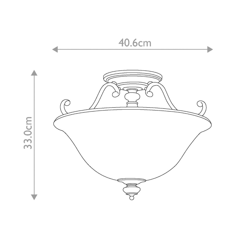 Hinkley - Bevestigde hanglamp DUNHILL 2xE27/100W/230V