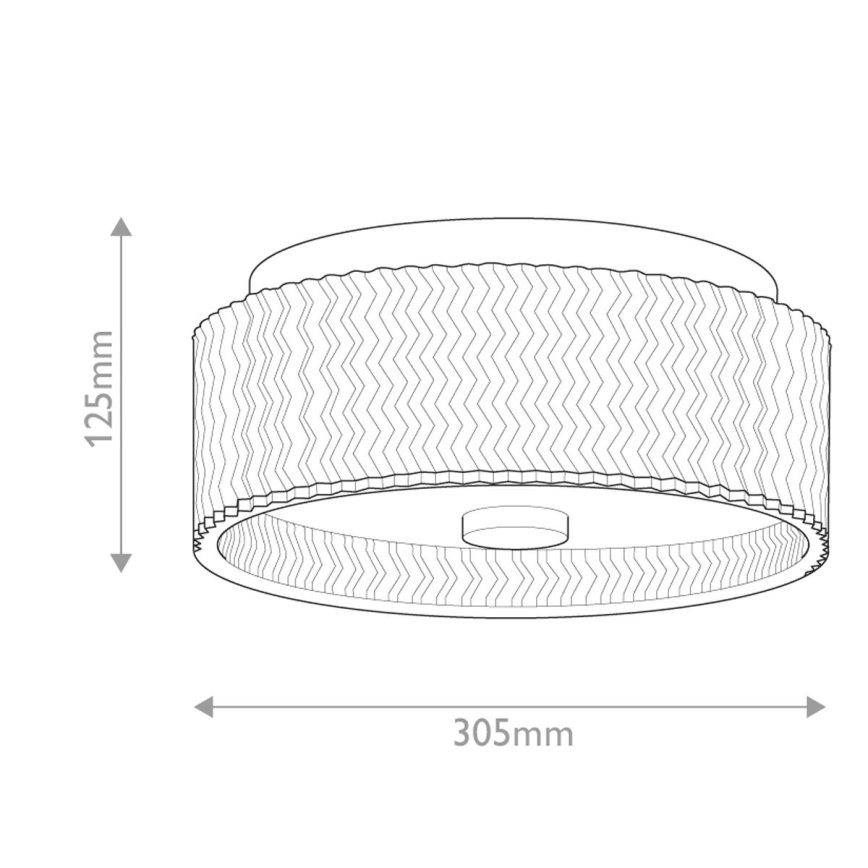 Hinkley - Plafondlamp ELLE 2xE27/60W/230V diameter 30,5 cm goud