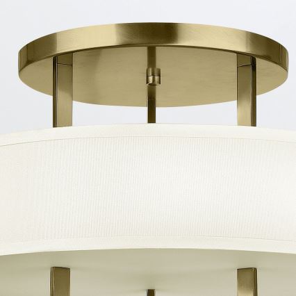 Hinkley - Plafondlamp HAMPTON 3xE27/60W/230V Ø 50,8 cm goudkleurig