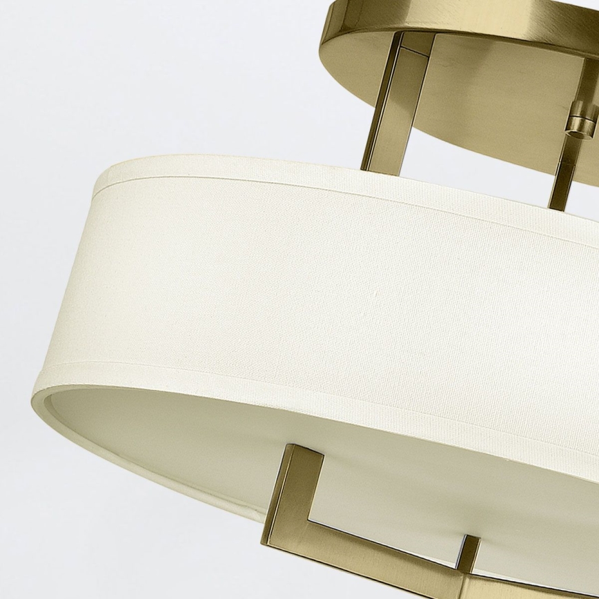 Hinkley - Plafondlamp HAMPTON 3xE27/60W/230V Ø 50,8 cm goudkleurig